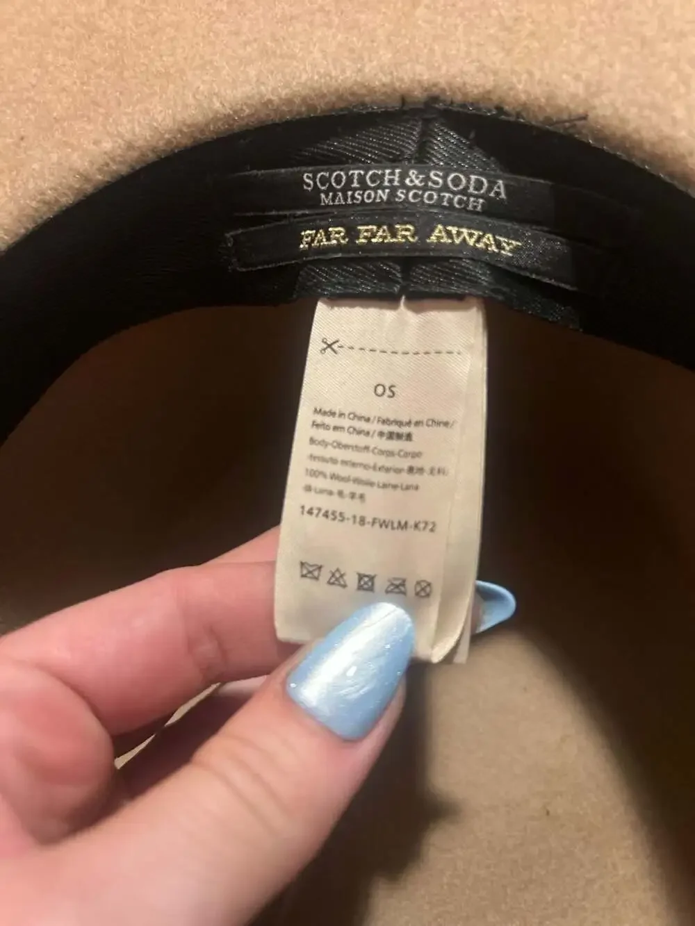 Scotch & Soda Maison Scotch Far Far Away Wool Boater Hat with Studded Belt